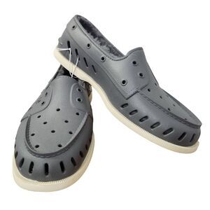 Sperry Men's Gray Float Boat Shoes with Faux Fur Lining Size 13 NWOT